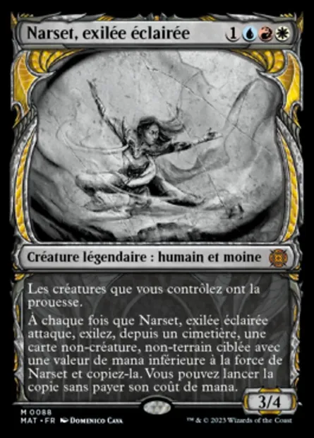 Narset, exilée éclairée, carte Magic MAT 88 — extension L'invasion des machines : le jour d'après