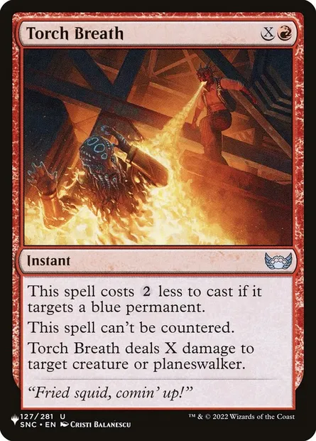 Souffle torchère, carte Magic PLST SNC-127 — extension The List