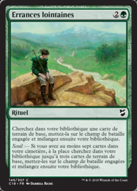 Errances lointaines, carte Magic C18 145 — extension Commander 2018