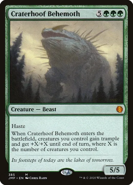 Craterhoof Behemoth, Magic card JMP 385 — Jumpstart set