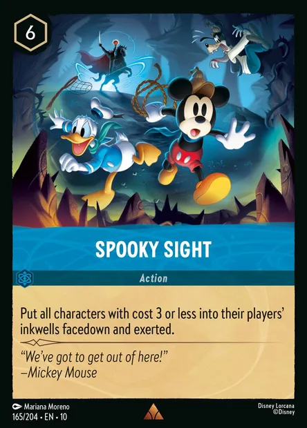Spooky Sight, Disney Lorcana card CH10-165 — Whispers in the Well set
