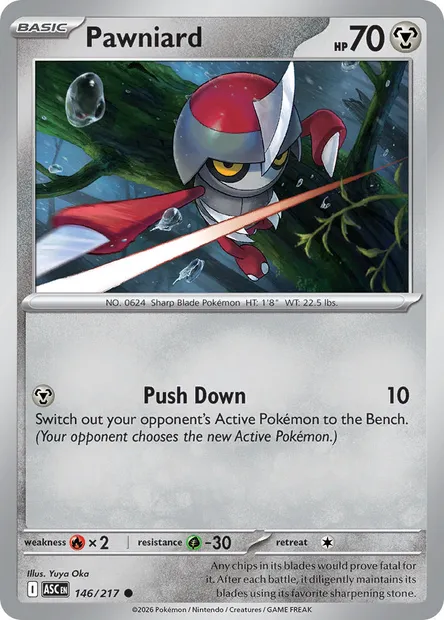 Pawniard, Pokémon card ASC 146 — Ascended Heroes set