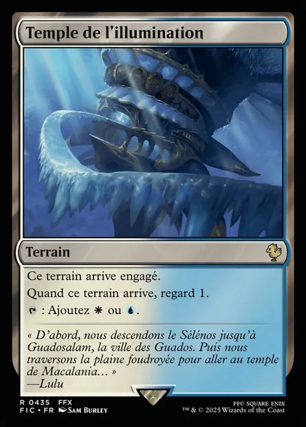 Temple de l'illumination, carte Magic FIC 435 — extension Final Fantasy Commander