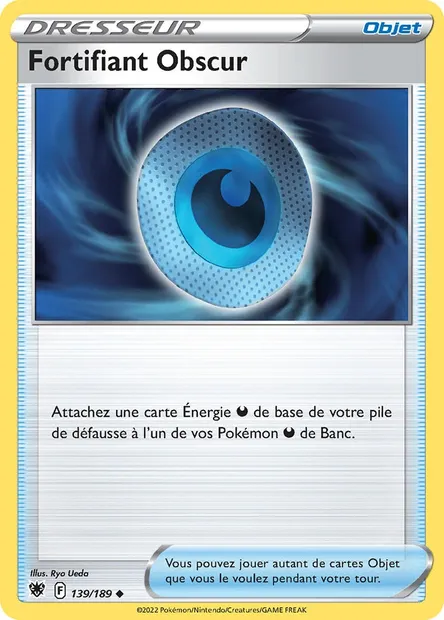 Fortifiant Obscur, carte Pokémon ASR 139 — extension Astres Radieux
