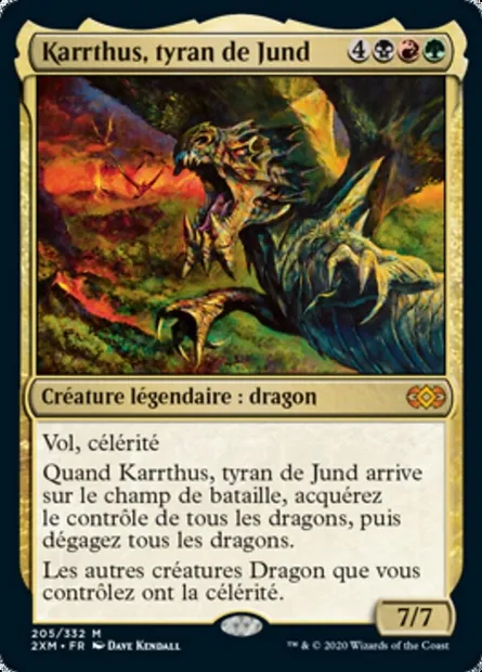 Karrthus, tyran de Jund, carte Magic 2XM 205 — extension Double Masters