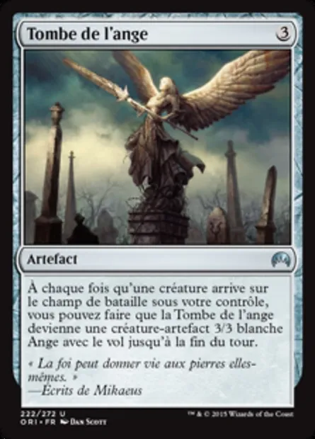 Tombe de l'ange, carte Magic ORI 222 — extension Magic Origines