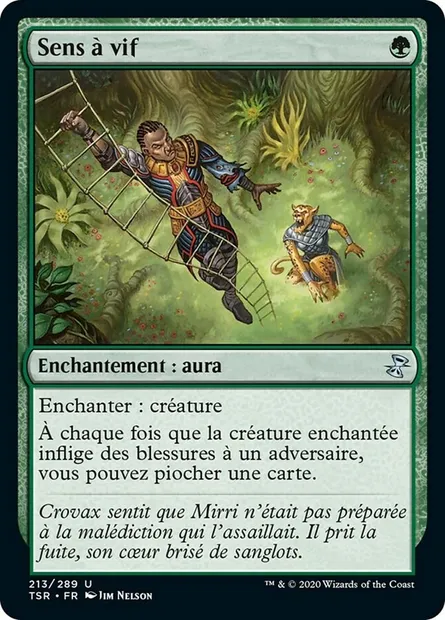 Sens à vif, carte Magic TSR 213 — extension Spirale Temporelle Remastered