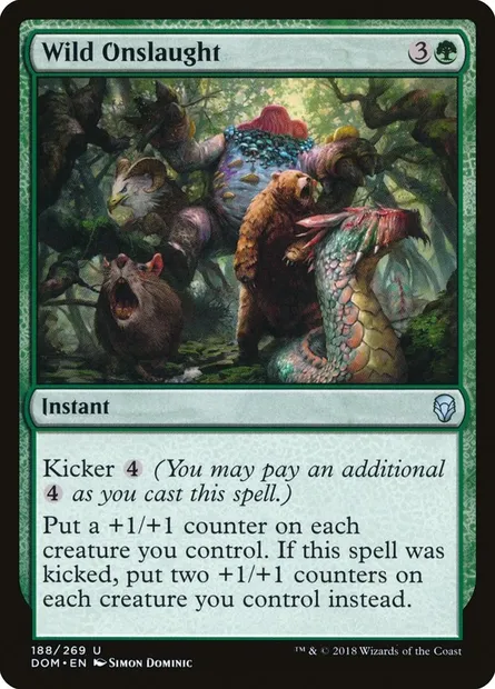 Wild Onslaught, Magic card DOM 188 — Dominaria set