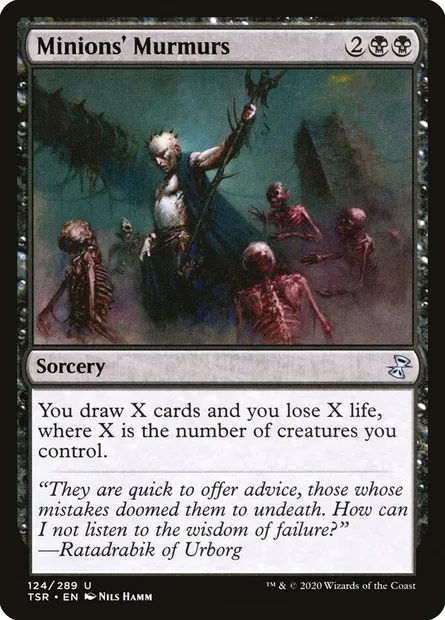 Minions' Murmurs, Magic card TSR 124 — Time Spiral Remastered set