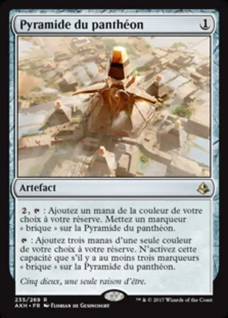 Pyramide du panthéon, carte Magic AKH 235 — extension Amonkhet