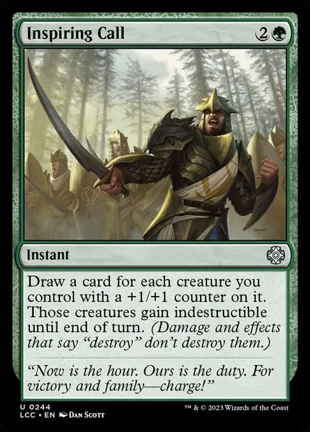 Inspiring Call, Magic card LCC 244 — The Lost Caverns of Ixalan Commander set