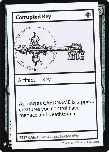 Corrupted Key, Magic card CMB1 39 — Mystery Booster Playtest Cards 2019 set