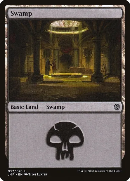 Swamp, Magic card JMP 57 — Jumpstart set