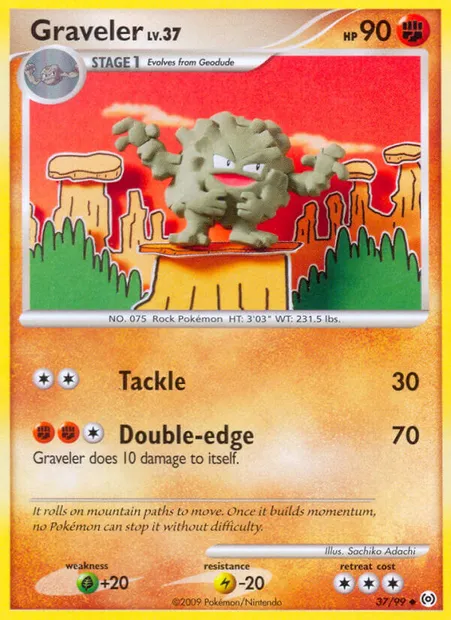Gravalanch, carte Pokémon AR 37 — extension Arceus