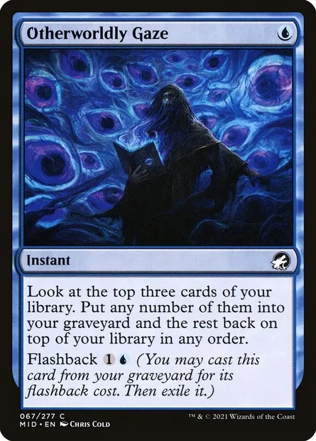 Otherworldly Gaze, Magic card MID 67 — Innistrad: Midnight Hunt set