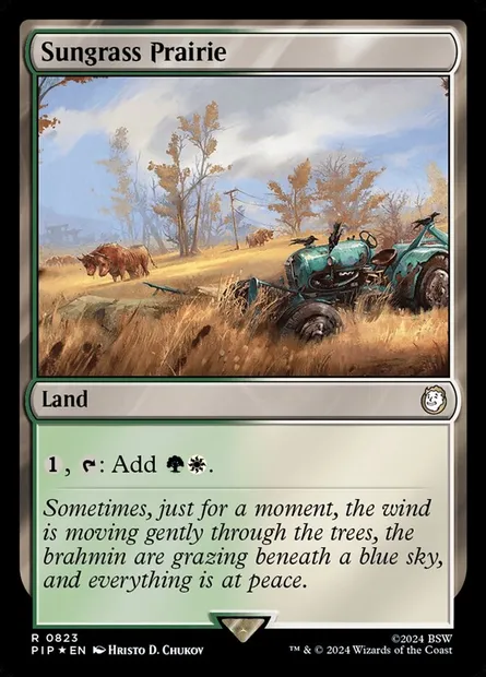Prairie de Solherbe, carte Magic PIP 823 — extension Fallout