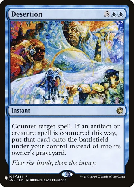 Desertion, Magic card PLST CN2-107 — The List set