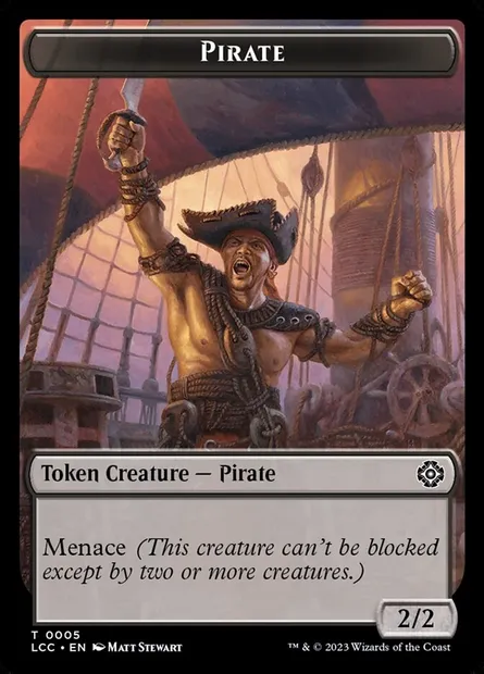 Pirate, Magic card TLCC 5 — The Lost Caverns of Ixalan Commander Tokens set