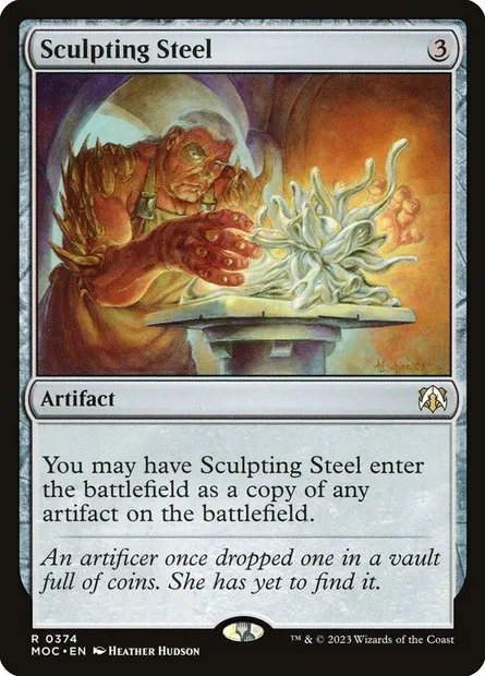 Sculpting Steel, Magic card MOC 374 — March of the Machine Commander set
