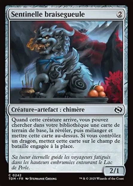 Sentinelle braisegueule, carte Magic TDM 242 — extension Tarkir: Dragonstorm