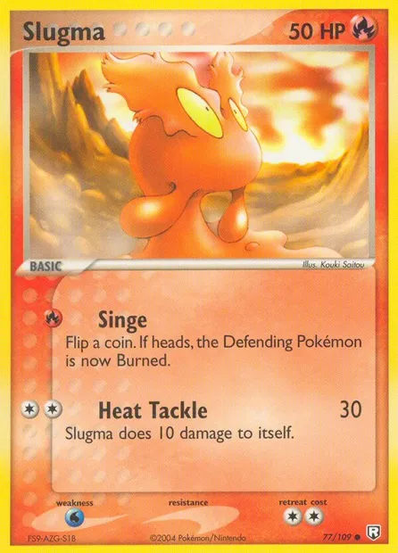Slugma, Pokémon card TRR 77 — Team Rocket Returns set