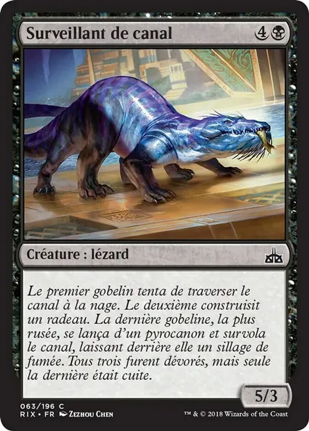Surveillant de canal, carte Magic RIX 63 — extension Les combattants d'Ixalan