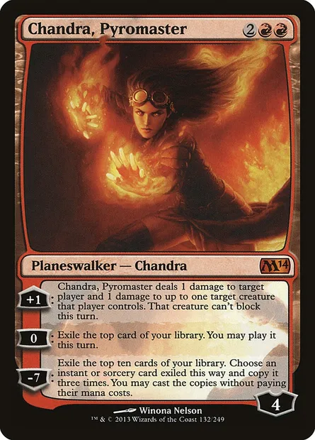 Chandra, Pyromaster, Magic card M14 132 — Magic 2014 set