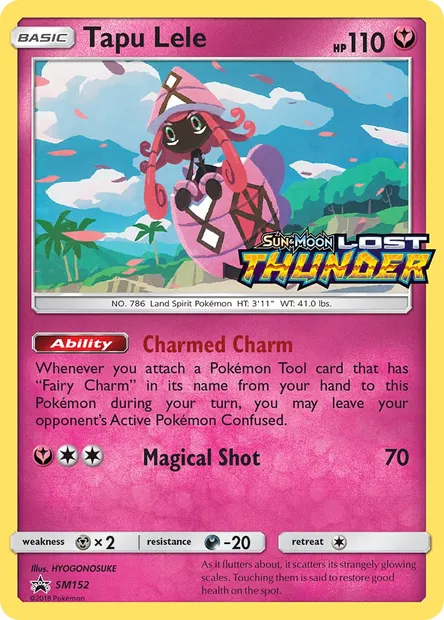 Tapu Lele, Pokémon card SM 152 — SM Black Star Promos set