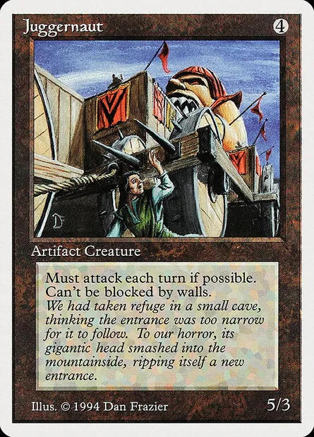 Djaggernaut, carte Magic SUM 259 — extension Summer Magic / Edgar