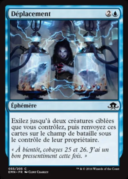 Déplacement, carte Magic EMN 55 — extension La lune hermétique