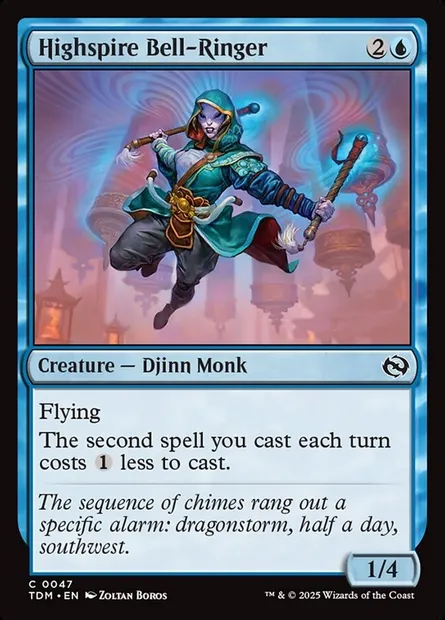 Highspire Bell-Ringer, Magic card TDM 47 — Tarkir: Dragonstorm set