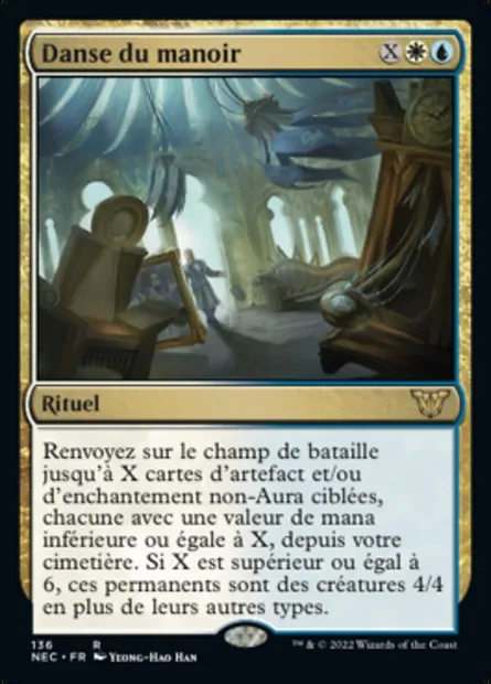Danse du manoir, carte Magic NEC 136 — extension Neon Dynasty Commander