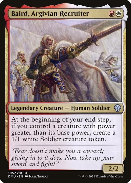 Baird, Argivian Recruiter, Magic card DMU 195 — Dominaria United set