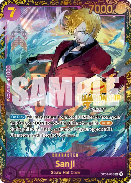 Sanji, carte One Piece OP09-065 — extension LES NOUVEAUX EMPEREURS
