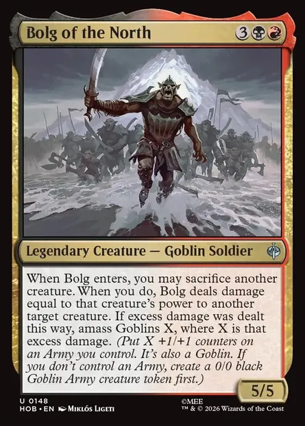 Bolg of the North, Magic card HOB 148 — The Hobbit set