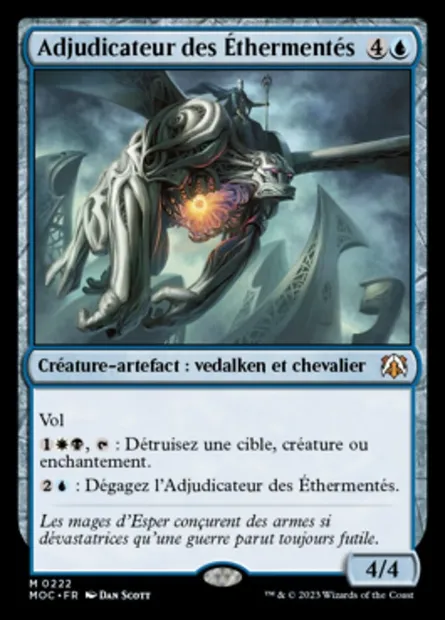 Adjudicateur des Éthermentés, carte Magic MOC 222 — extension March of the Machine Commander