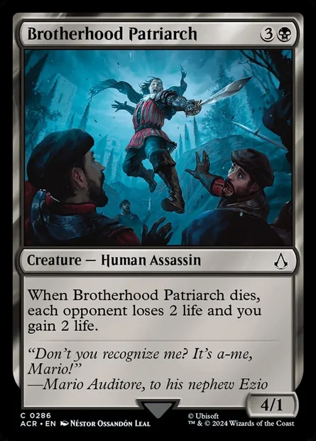 Brotherhood Patriarch, Magic card ACR 286 — Assassin's Creed set