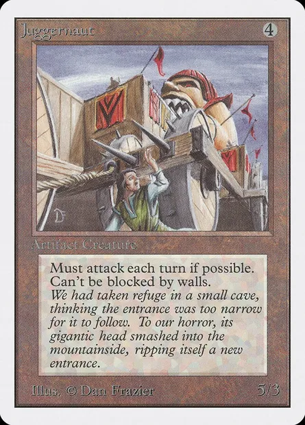 Juggernaut, Magic card 2ED 256 — Unlimited Edition set