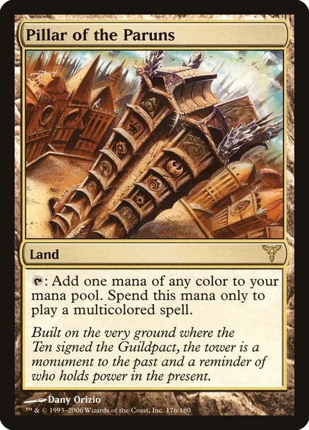 Pilier des Paruns, carte Magic DIS 176 — extension Discorde