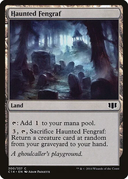 Haunted Fengraf, Magic card C14 300 — Commander 2014 set