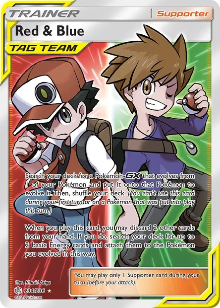 Red & Blue, Pokémon card CEC 234 — Cosmic Eclipse set