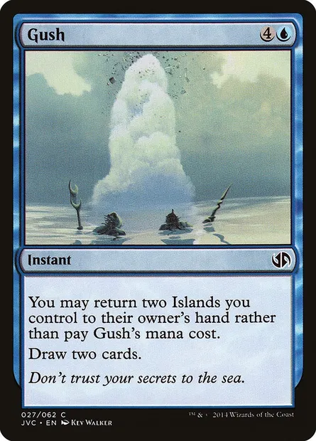 Gush, Magic card JVC 27 — Duel Decks Anthology: Jace vs. Chandra set