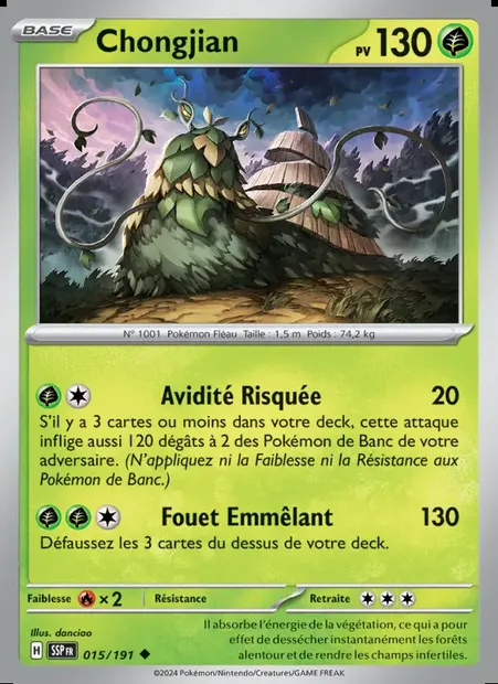 Chongjian, carte Pokémon SSP 015 — extension Étincelles Déferlantes