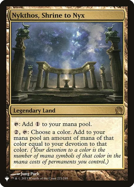 Nykthos, Shrine to Nyx, Magic card PLST THS-223 — The List set