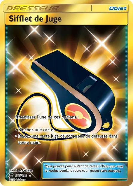 Sifflet de Juge, carte Pokémon TEU 194 — extension Duo de Choc