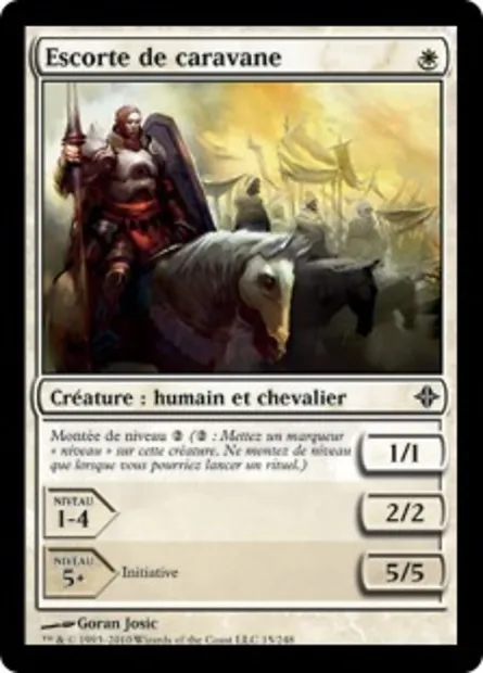 Escorte de caravane, carte Magic ROE 15 — extension L'ascension des Eldrazi