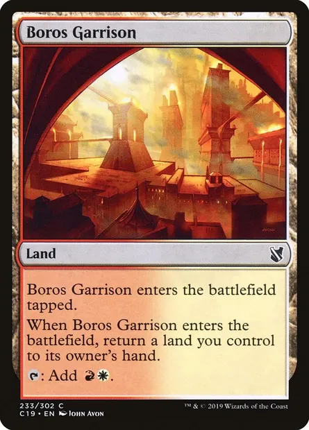 Boros Garrison, Magic card C19 233 — Commander 2019 set