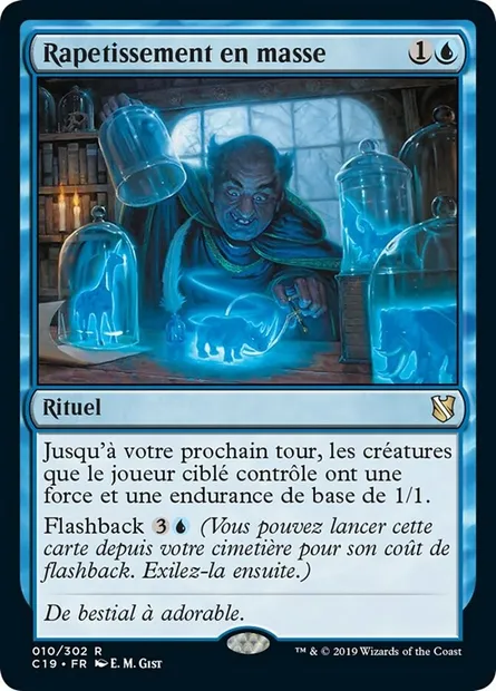 Rapetissement en masse, carte Magic C19 10 — extension Commander 2019
