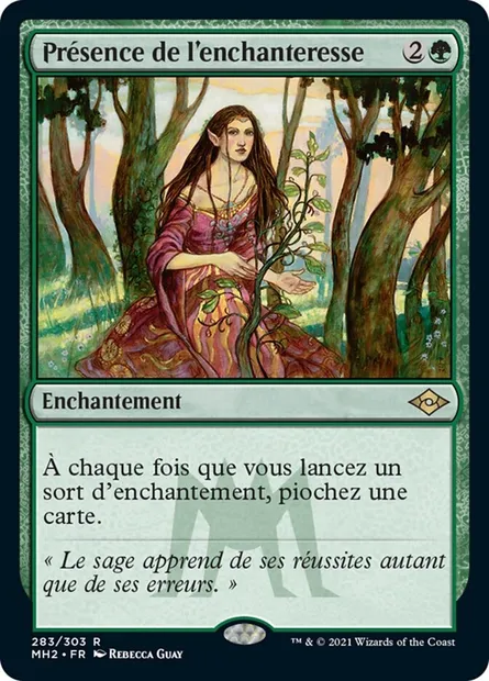 Présence de l'enchanteresse, carte Magic MH2 283 — extension Horizons du Modern 2