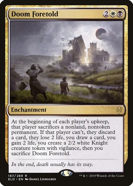 Doom Foretold, Magic card ELD 187 — Throne of Eldraine set
